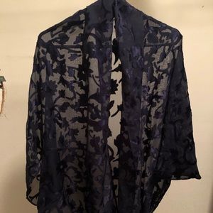 Lucky Brand Sheer Cocoon Style Shrug